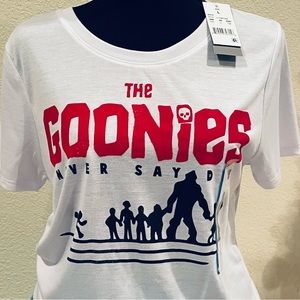 The Goonies, Never Say Die T-Shirt NWT